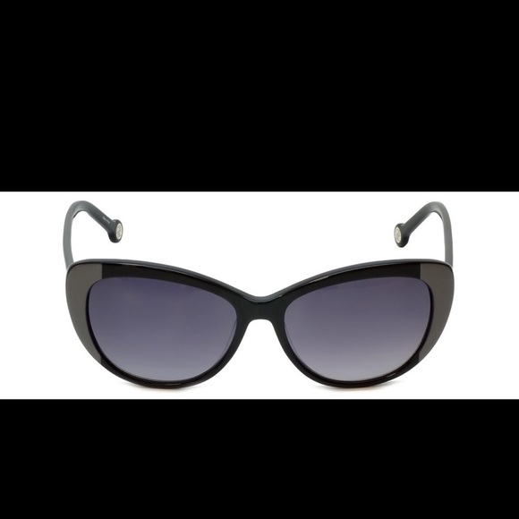 Carolina Herrera Designer Sunglasses SHE648-0T29  Black Grey Gradient - Picture 10 of 16